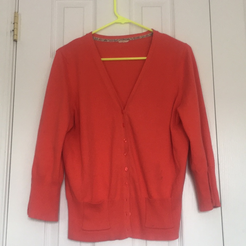 Coral cardigan